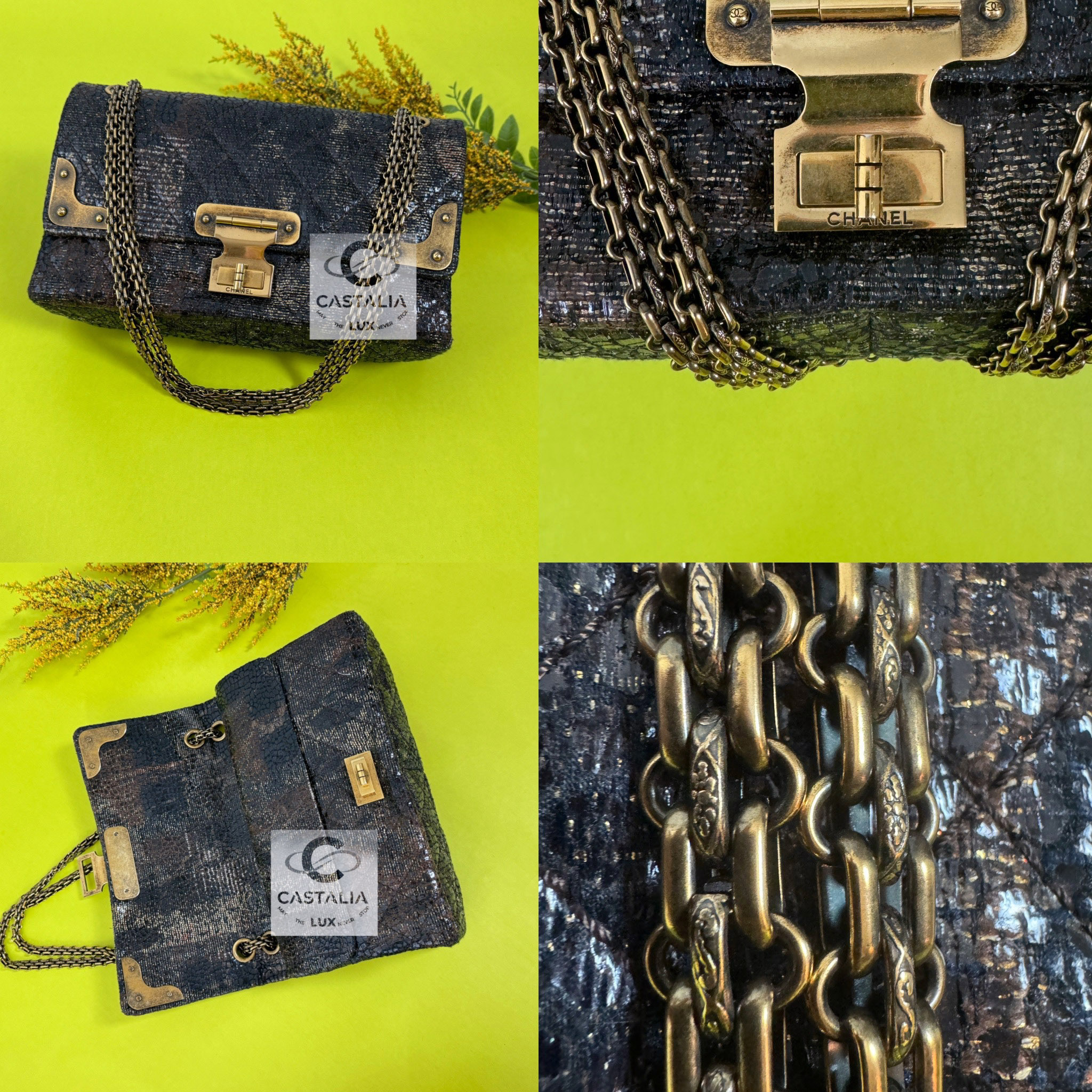 Byzance 2.55 black crackle tweed bag mix copy.jpg
