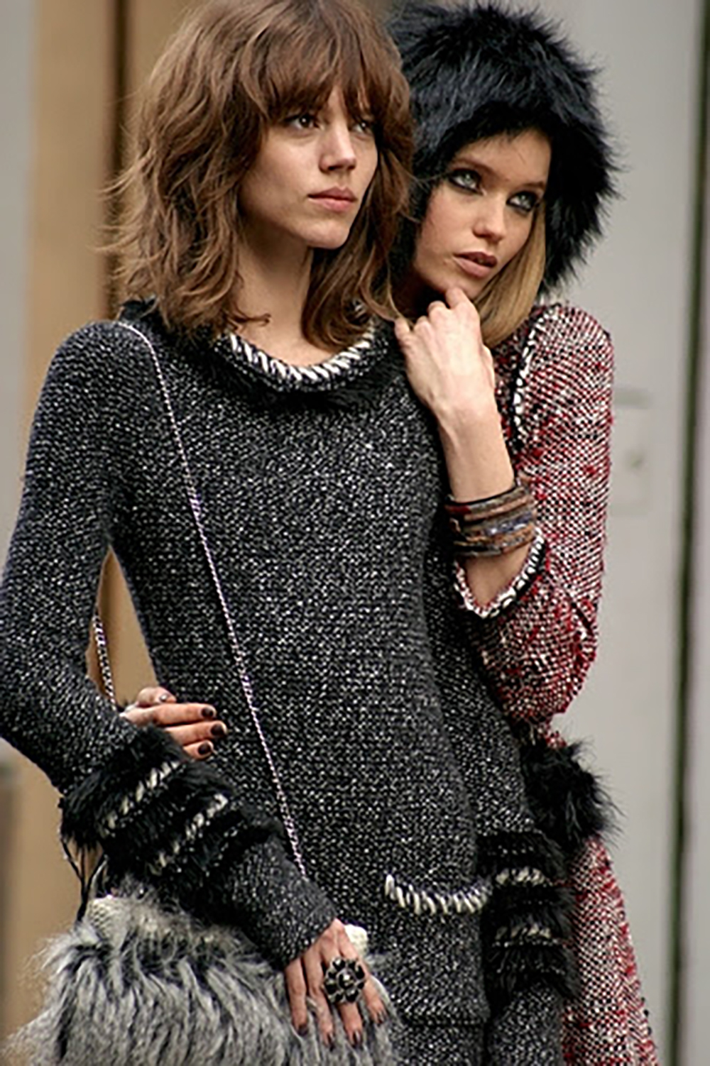 Arctic 10A black cashmere fluffy dress cel ad.JPG