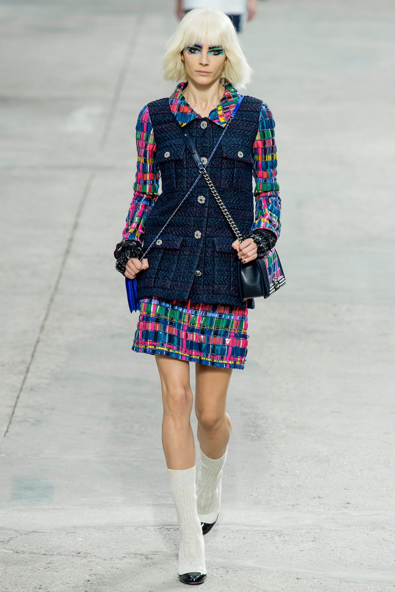 chanel 14P pvc multi lesage tweed mini skirt run1.jpeg