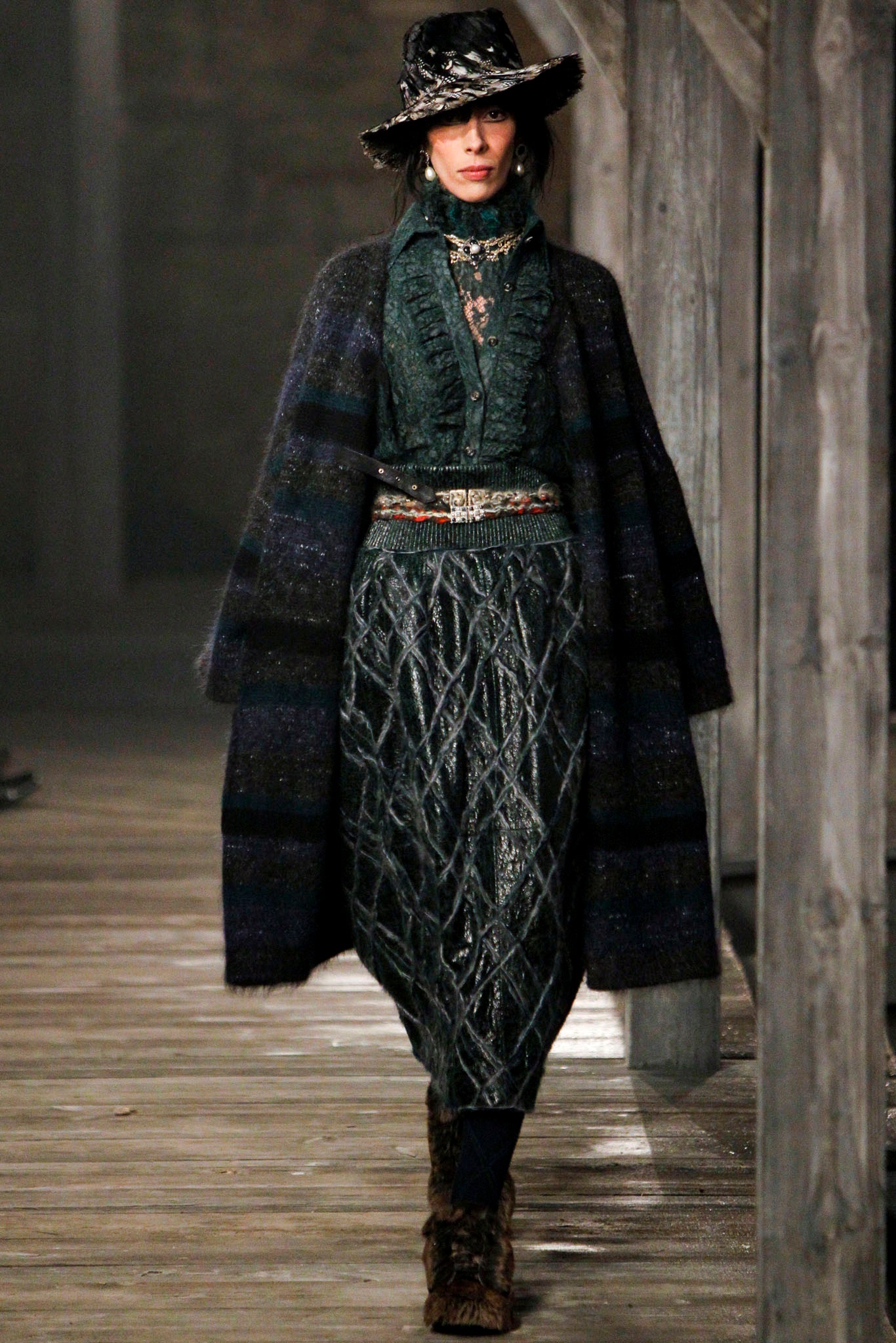 Edinburgh striped cashmere cardi coat run.JPG