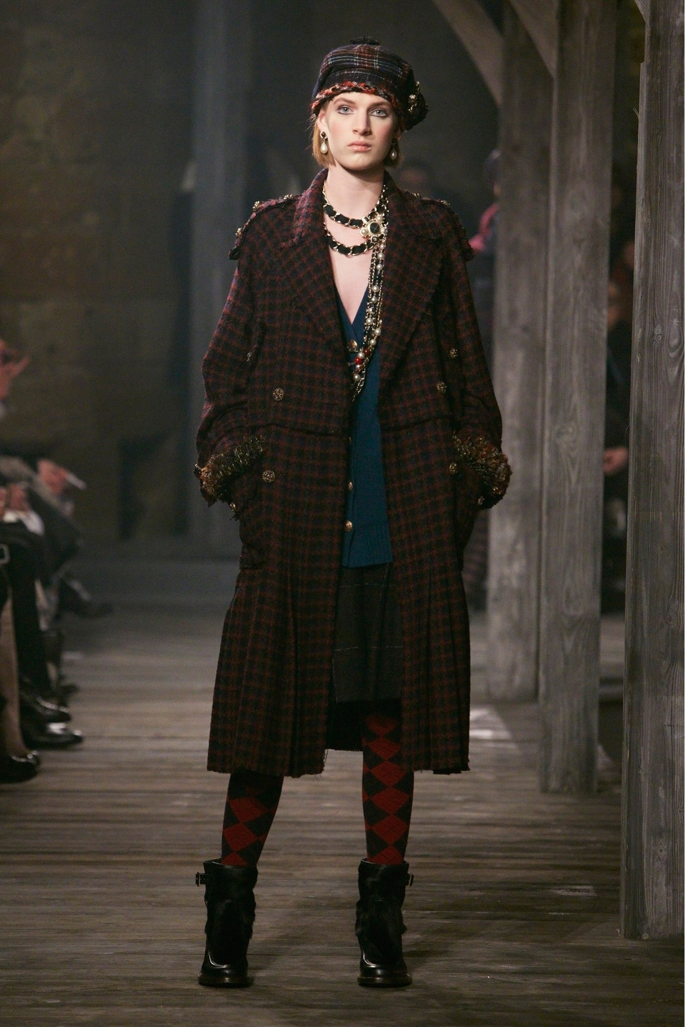 Edinburgh blue tartan cardigan run 2.JPG