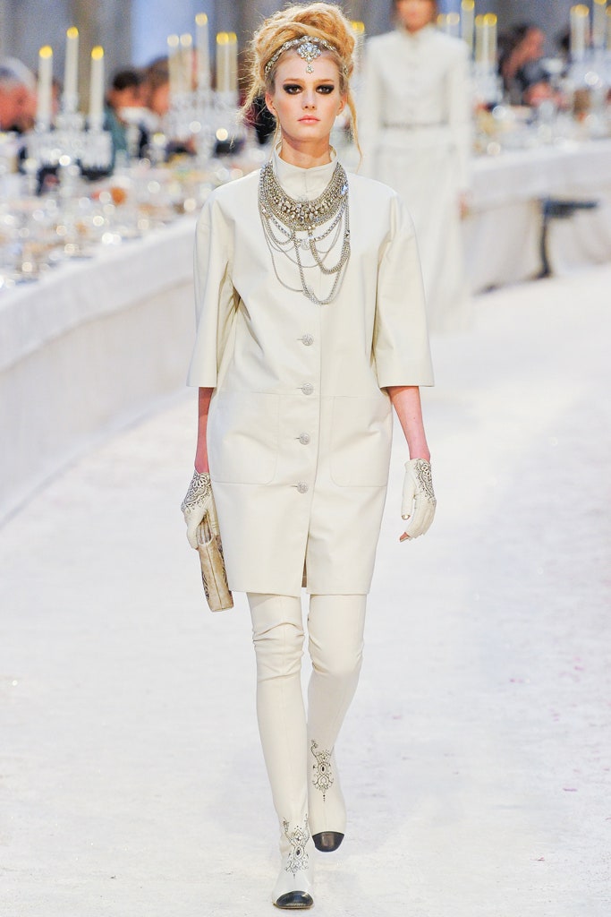chanel Bombay black leather coat jacket runway.jpg