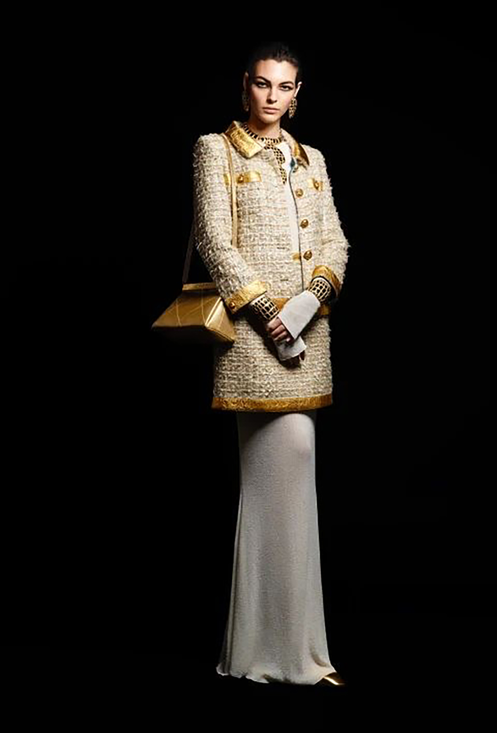 Egypt beige leather tweed jacket cel1.JPG