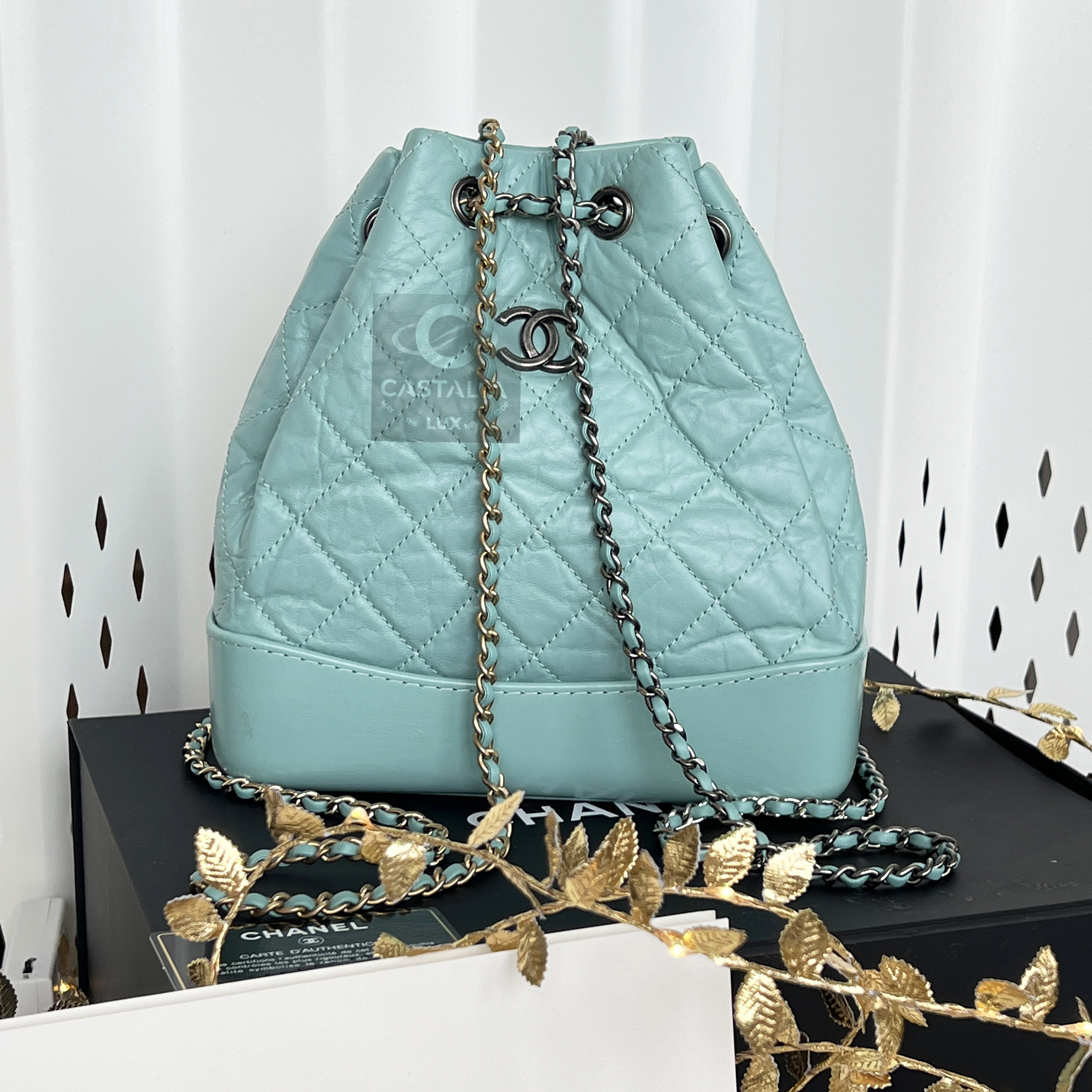 chanel Gabrielle backpack turquoise leather fr2 copy.jpg