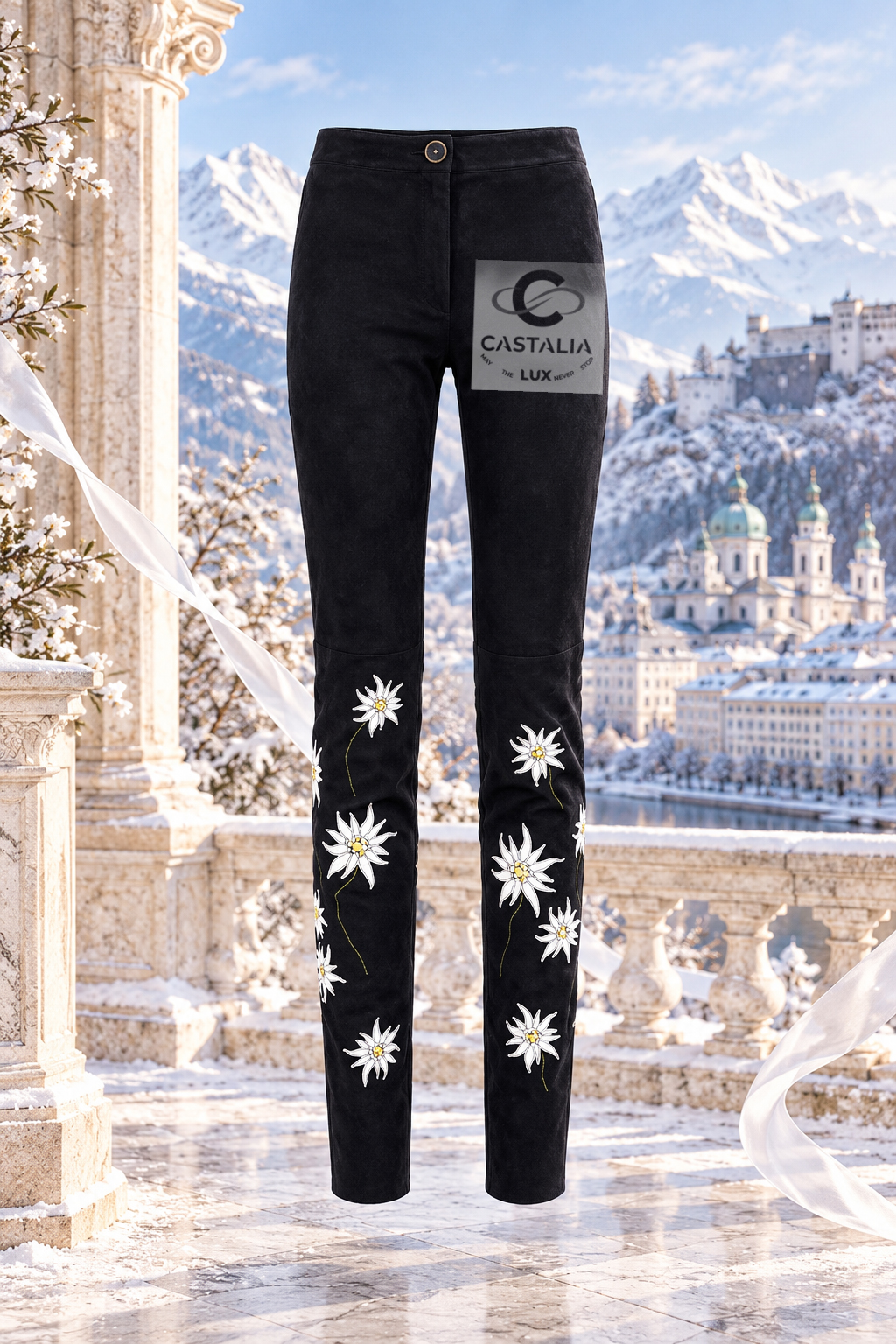 Salzburg black suede edelweiss leggings header copy.jpg