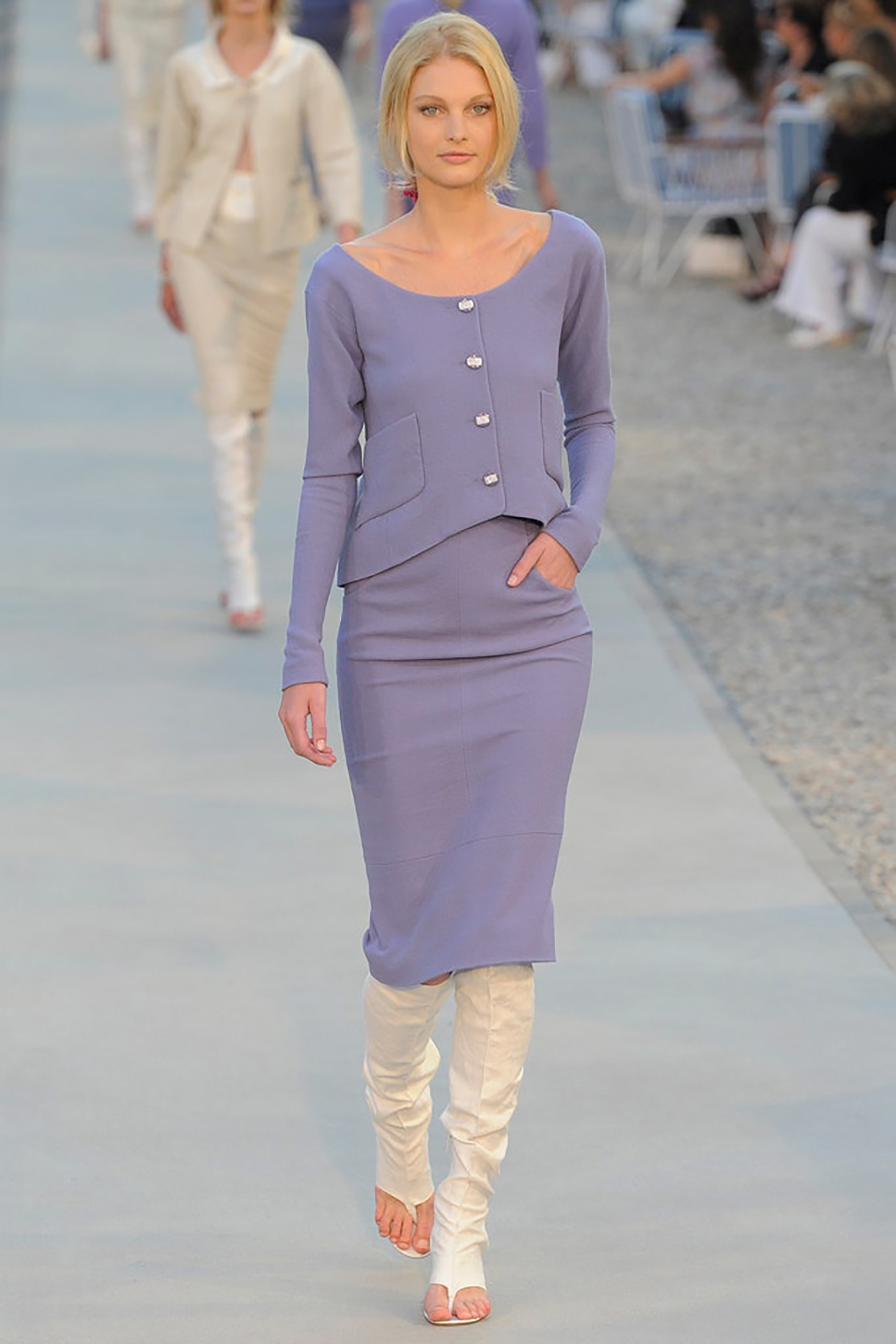 chanel 12C lavende boat tweed suit run.jpeg