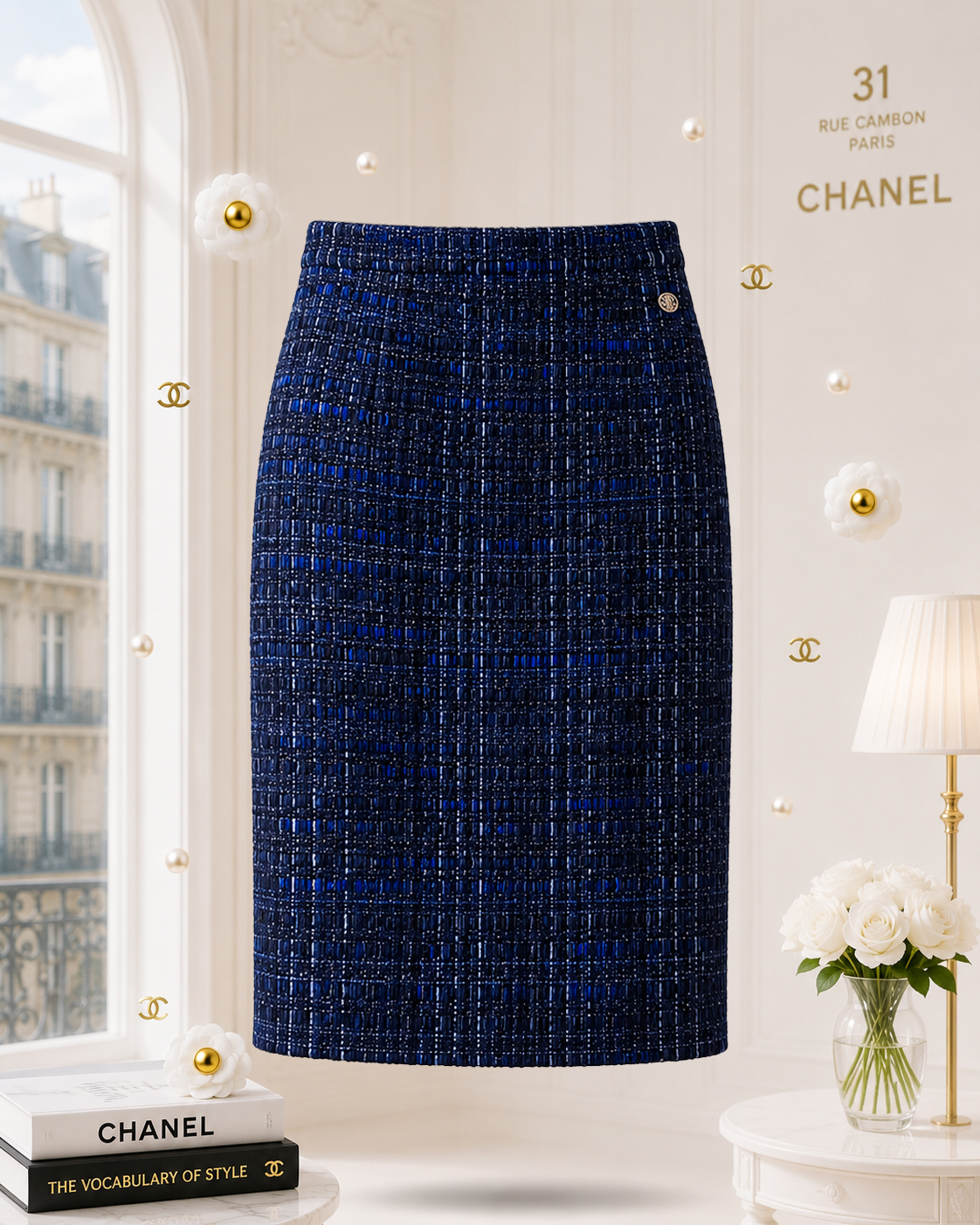 Shanghai royal blue tweed skirt crop0112.jpg