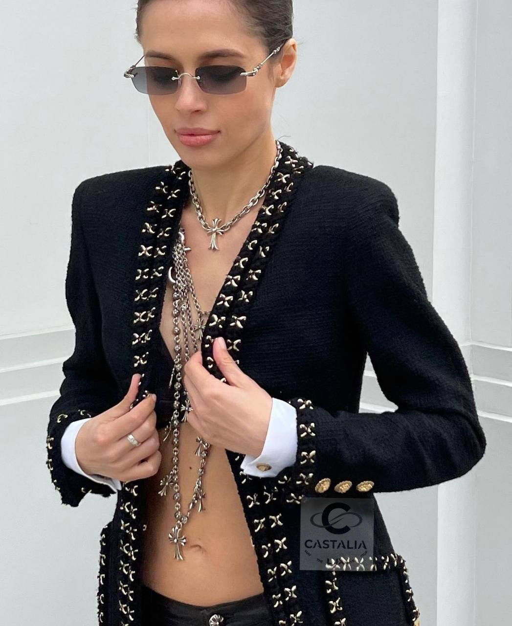 Cosmopolite black chain tweed jacket cel1 copy.jpg