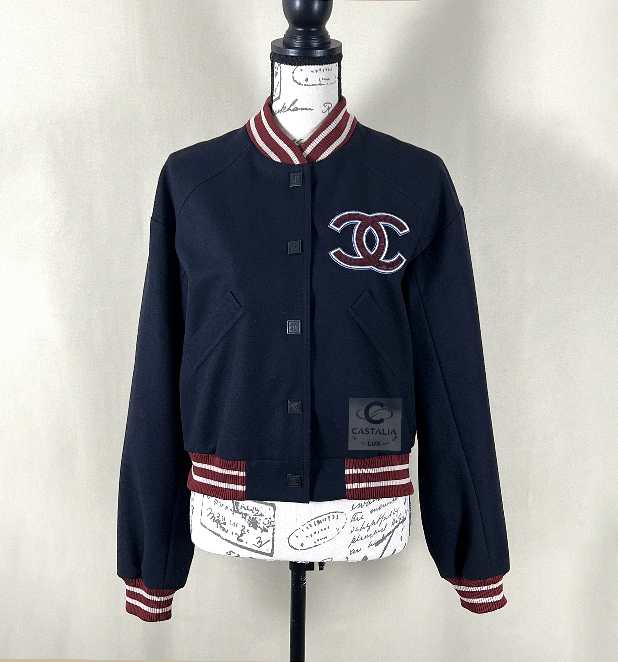 04P navy logo tweed bomber front copy.jpg