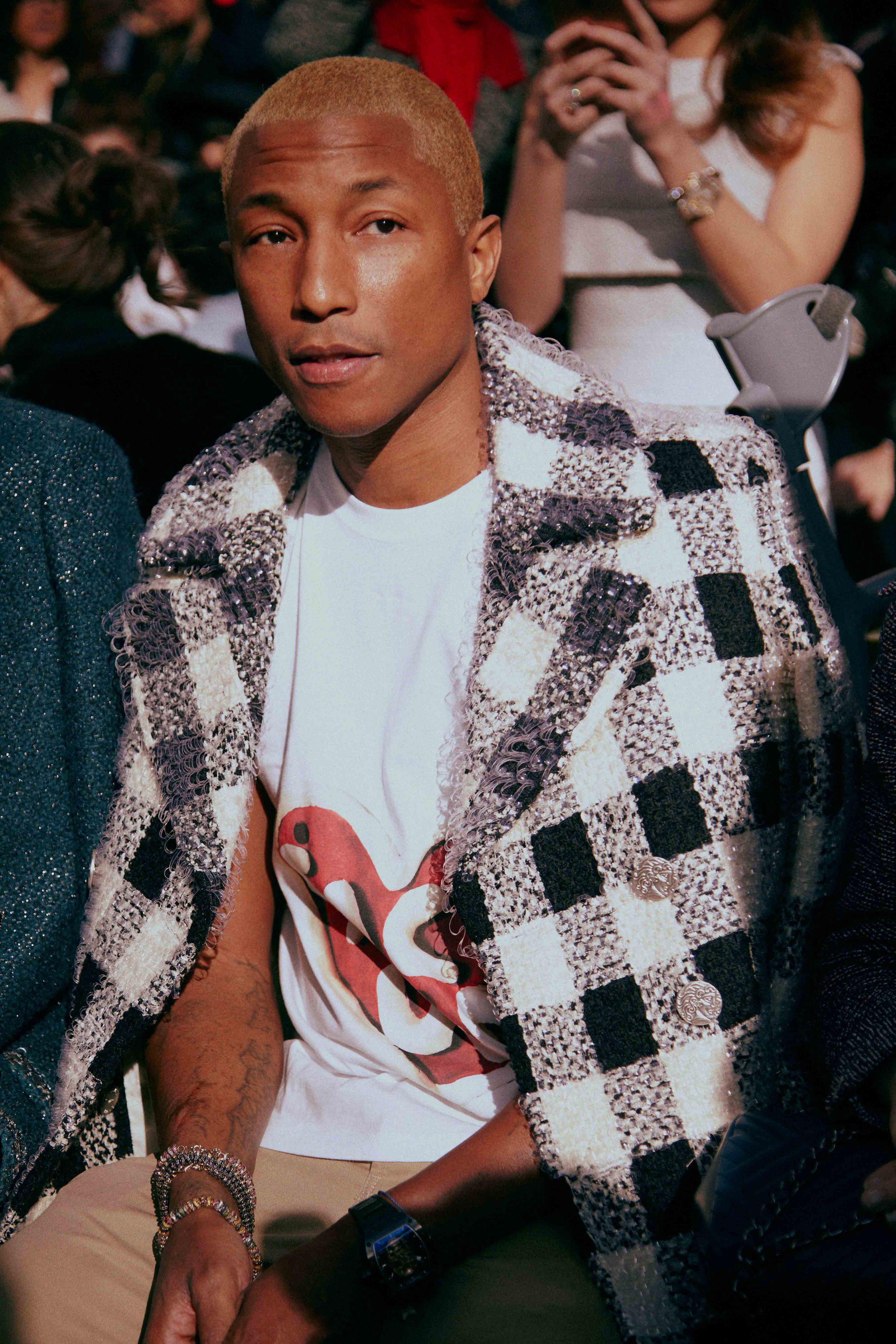 chanel Rome bw check tweed coat pharrell1.jpg