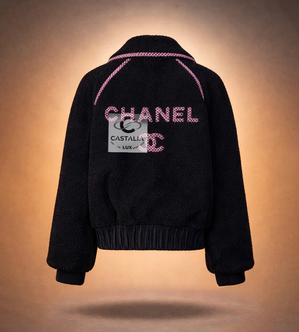 Neige black shearling logo jacket crop0 back copy.jpg