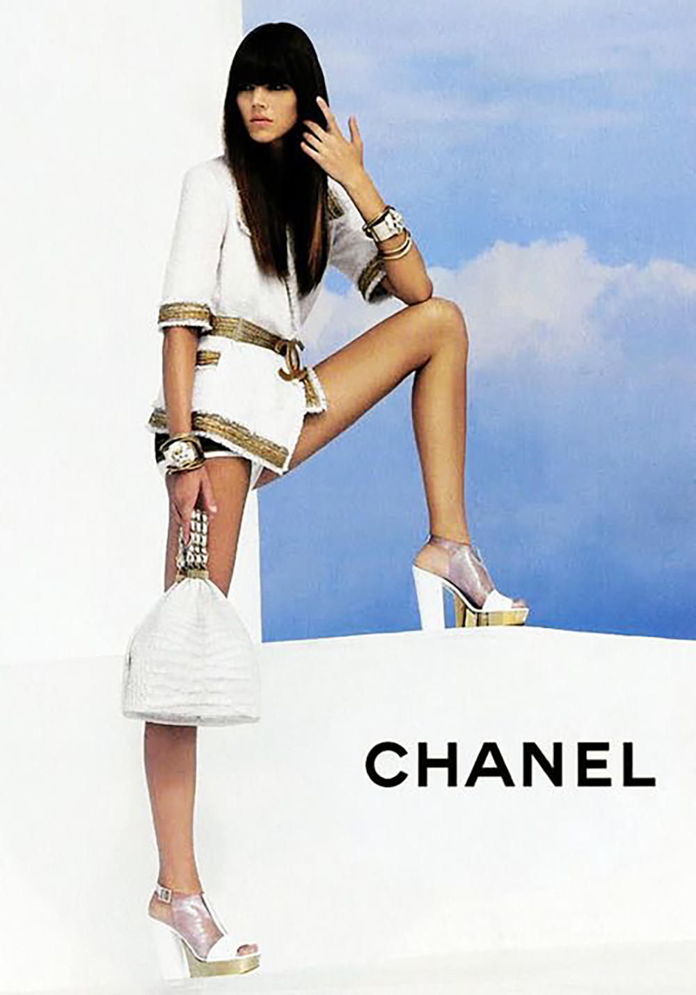 07P ecru chain tweed jacket ad cel2.JPEG