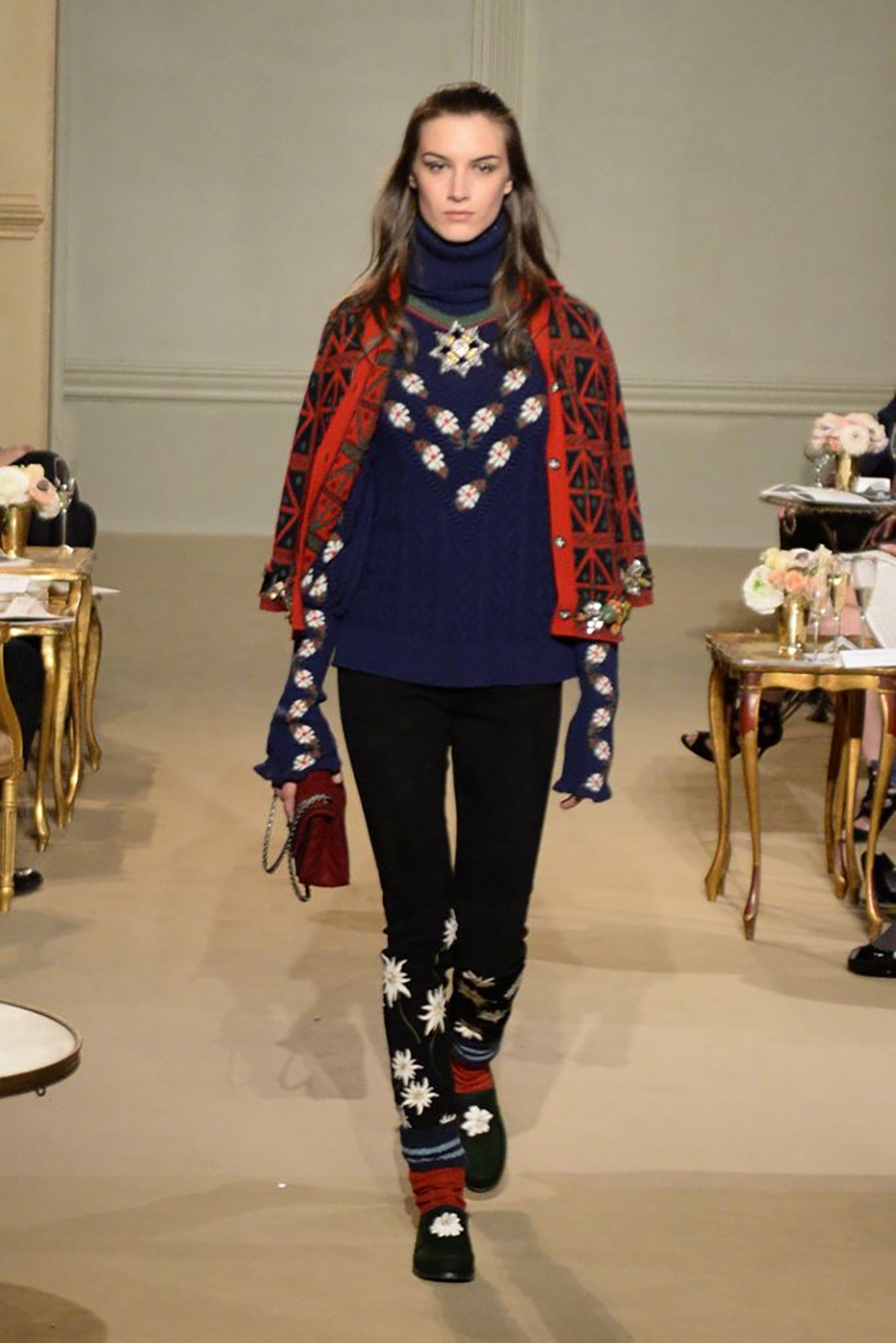 Salzburg navy turtleneck floral jumper run.JPG