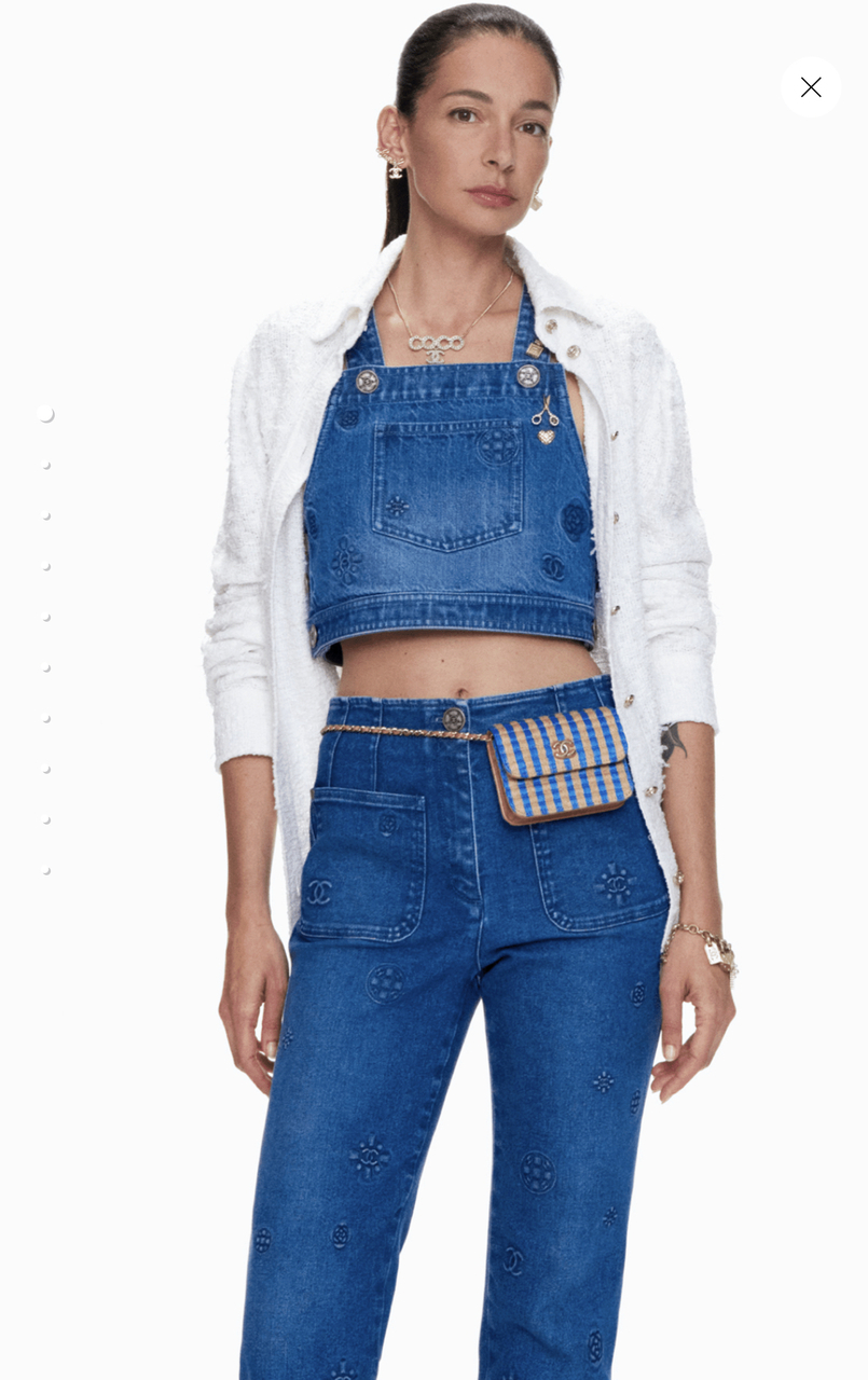 chanel 21P logo embossed blue jeans run.jpg