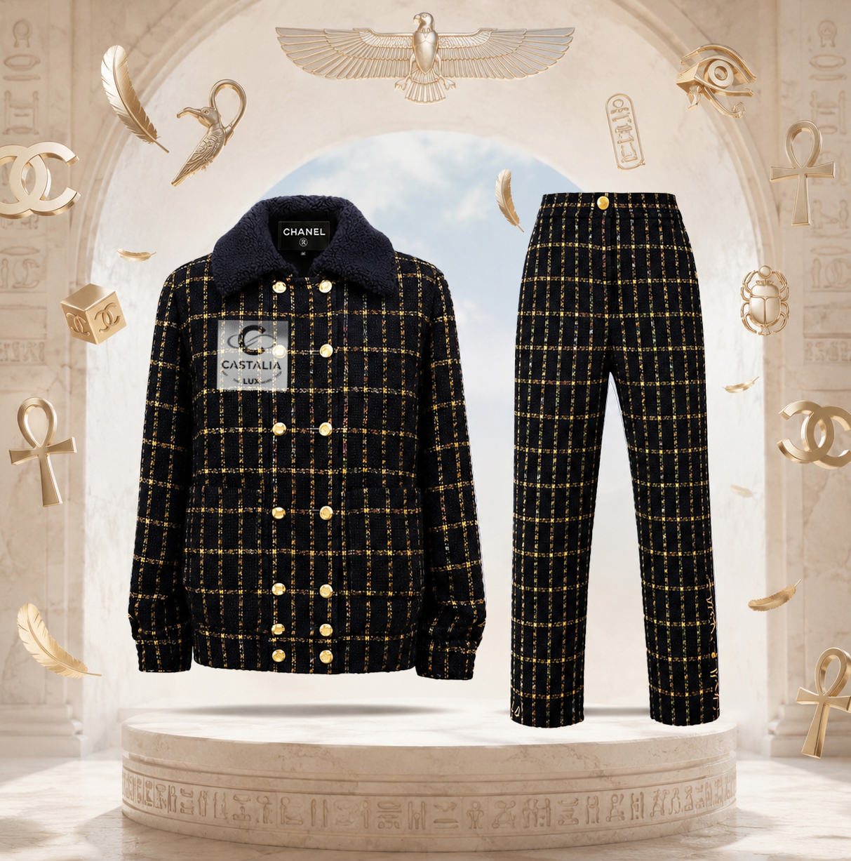 Egypt black gold sherpa tweed suit crop011 copy.jpg