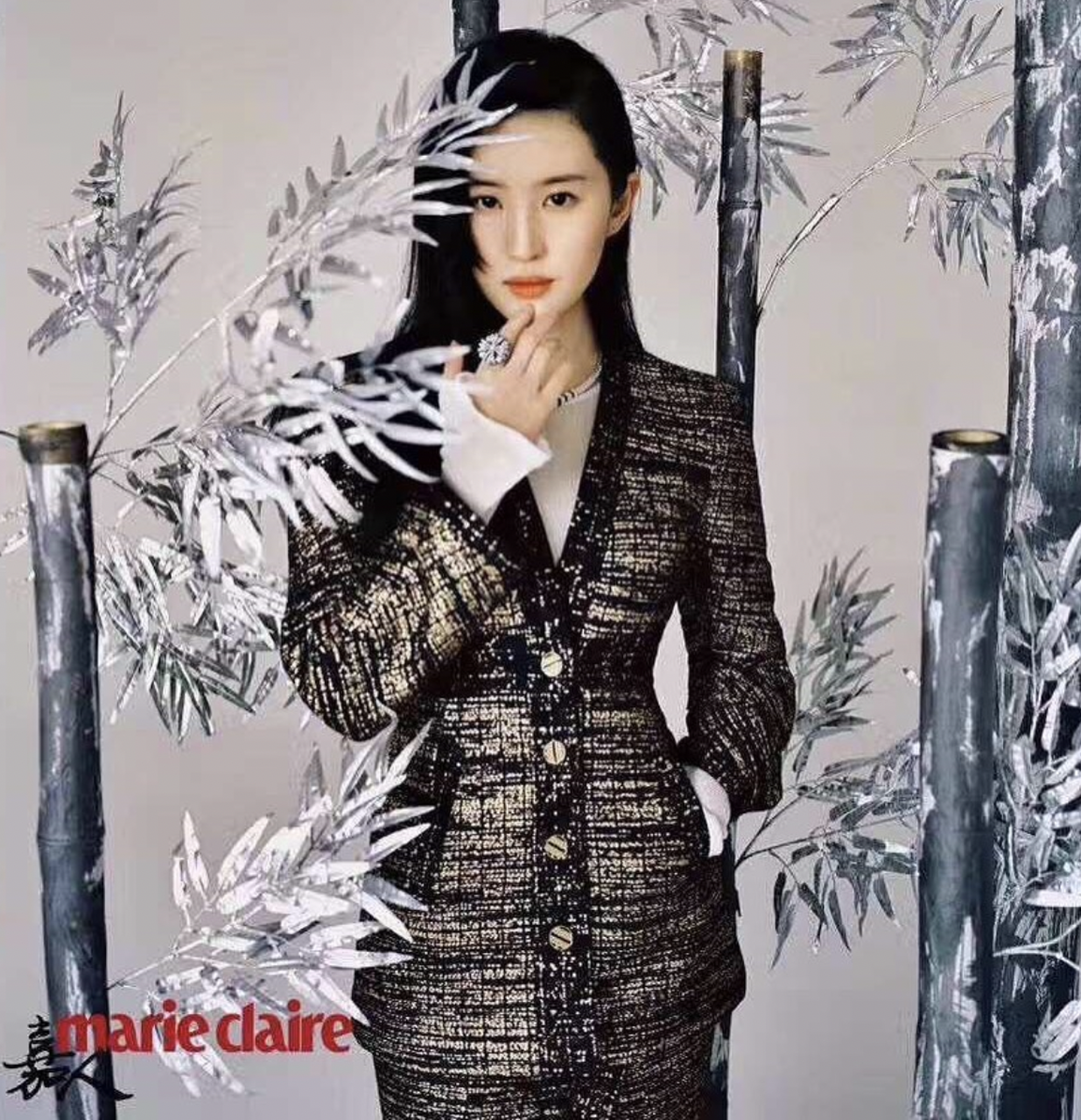 chanel Egypt black gold tweed jacket cel2.png