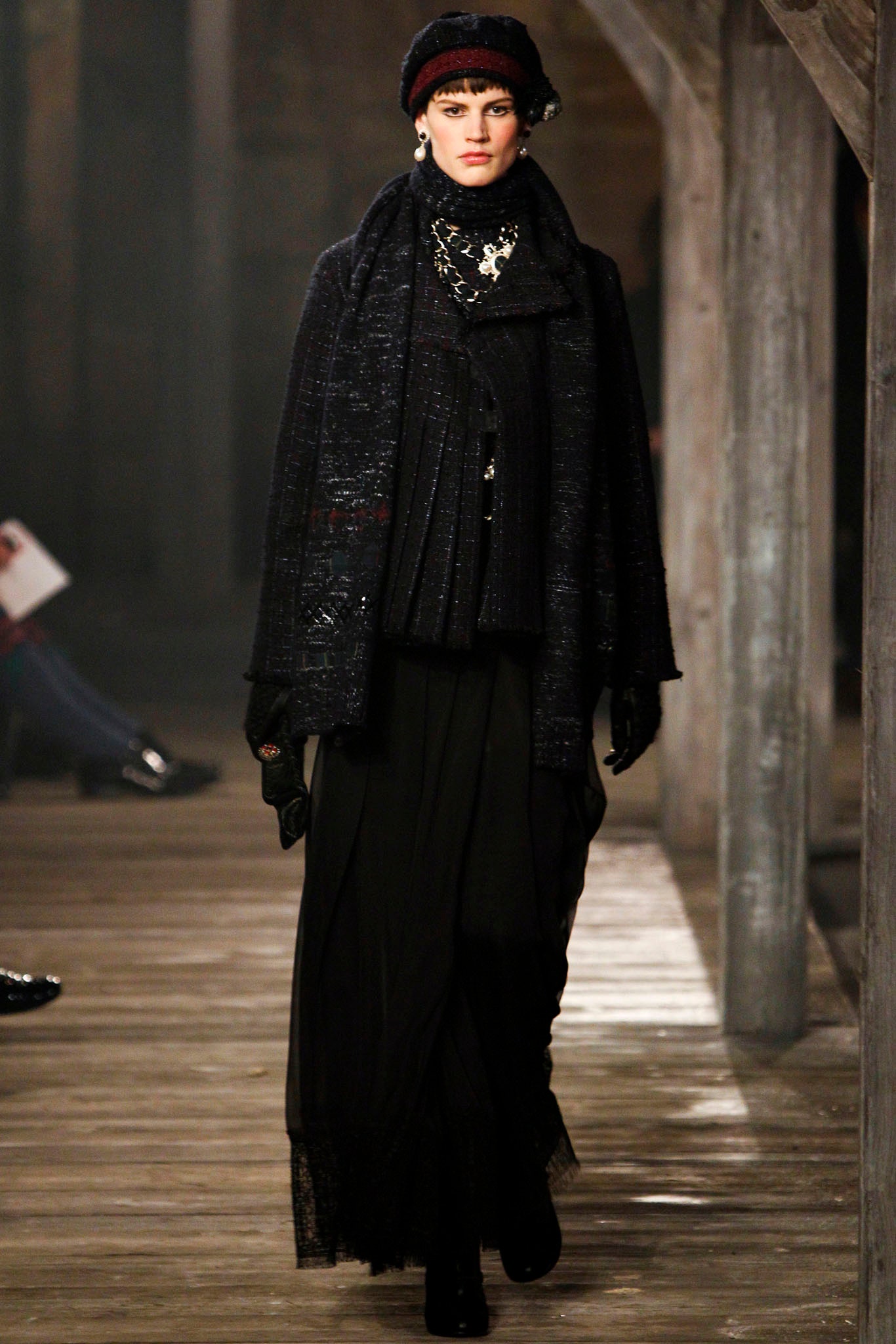 Edinburgh navy tweed cape run.JPG