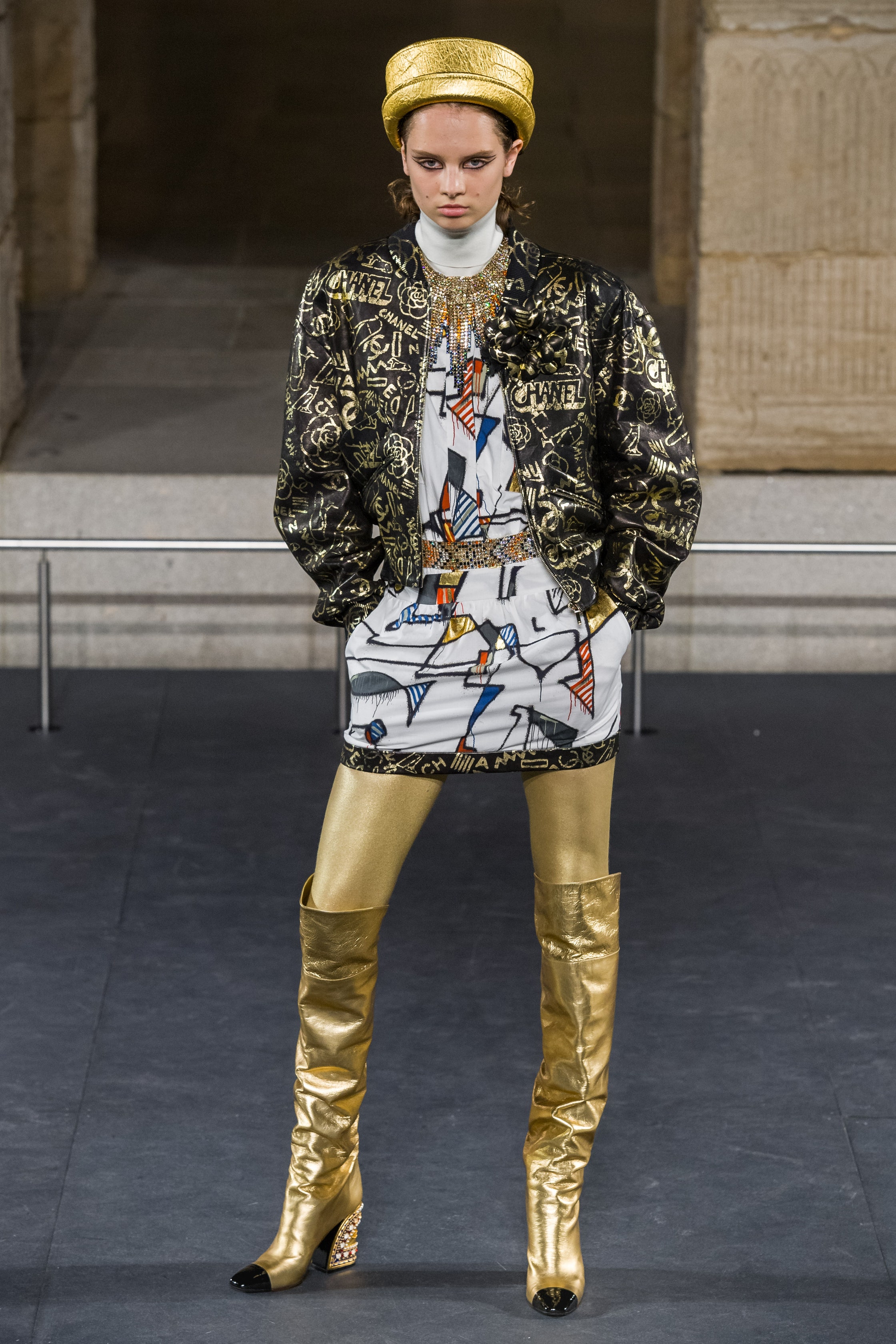 Egypt graffiti hologram leather jacket run2.JPEG