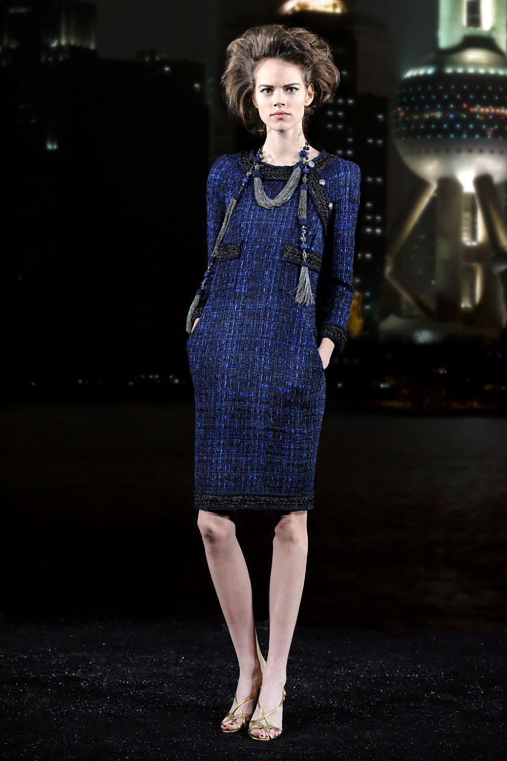 Shanghai blue tweed dress skirt run 2.jpg