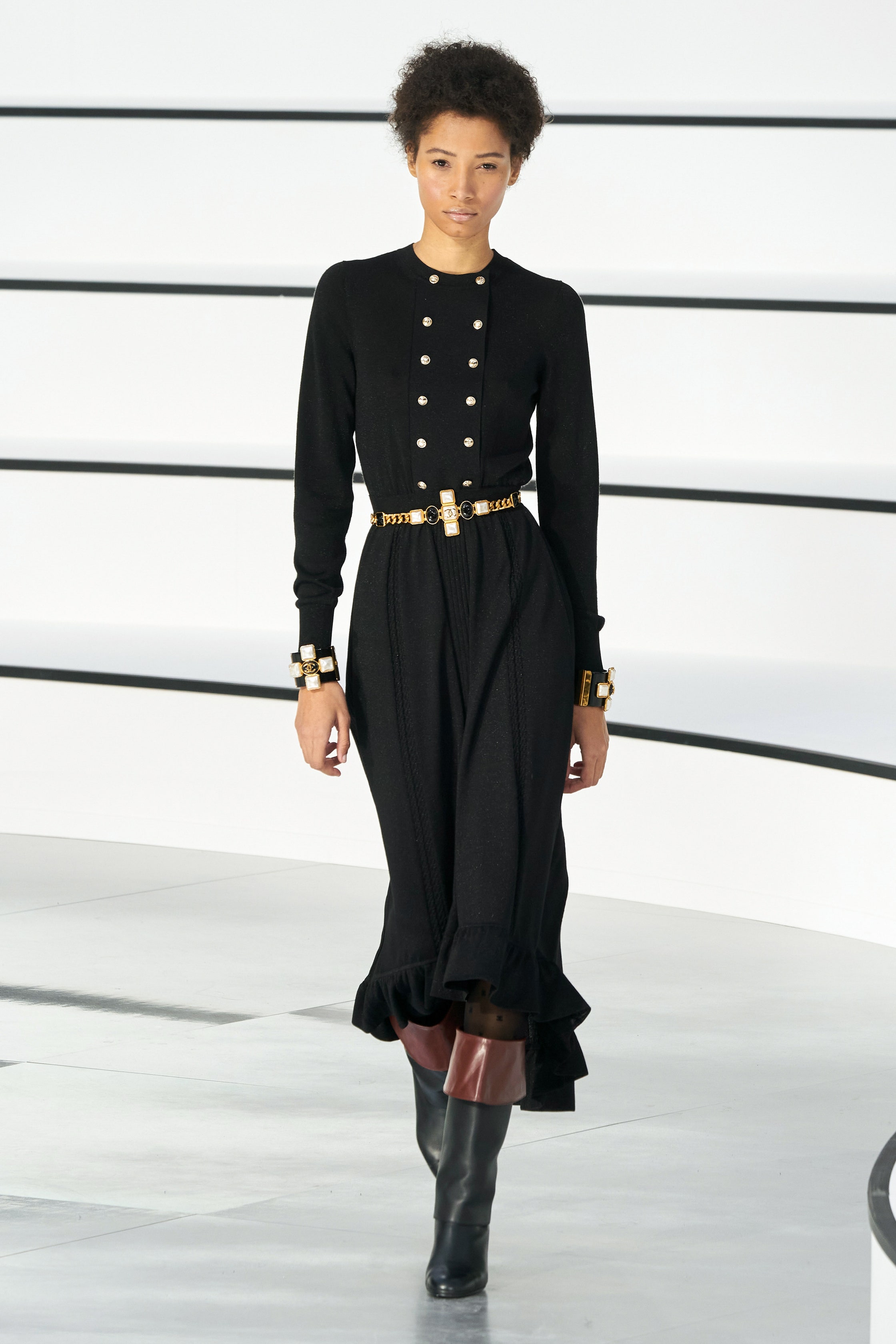 20A black maxi knit dress run.jpg