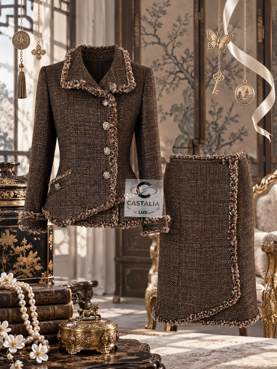 Moscow brown fur tweed suit crop copy.jpg