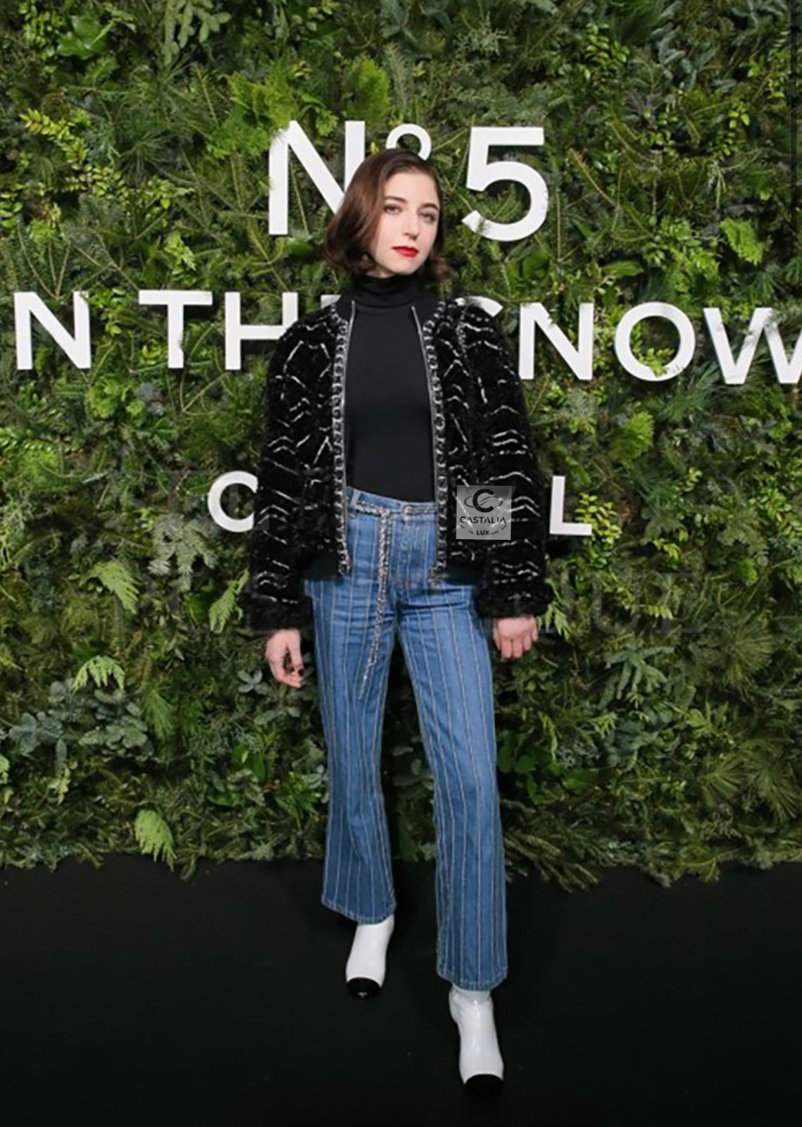 CHANEL 2019 Coco Neige Black Fluffy Jacket — Chains on Snow, Coco Neige 2019