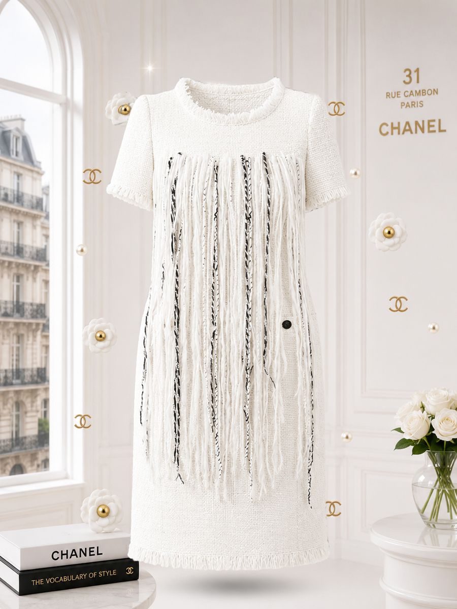 Arctic ecru fringe tweed dress crop0112.jpg