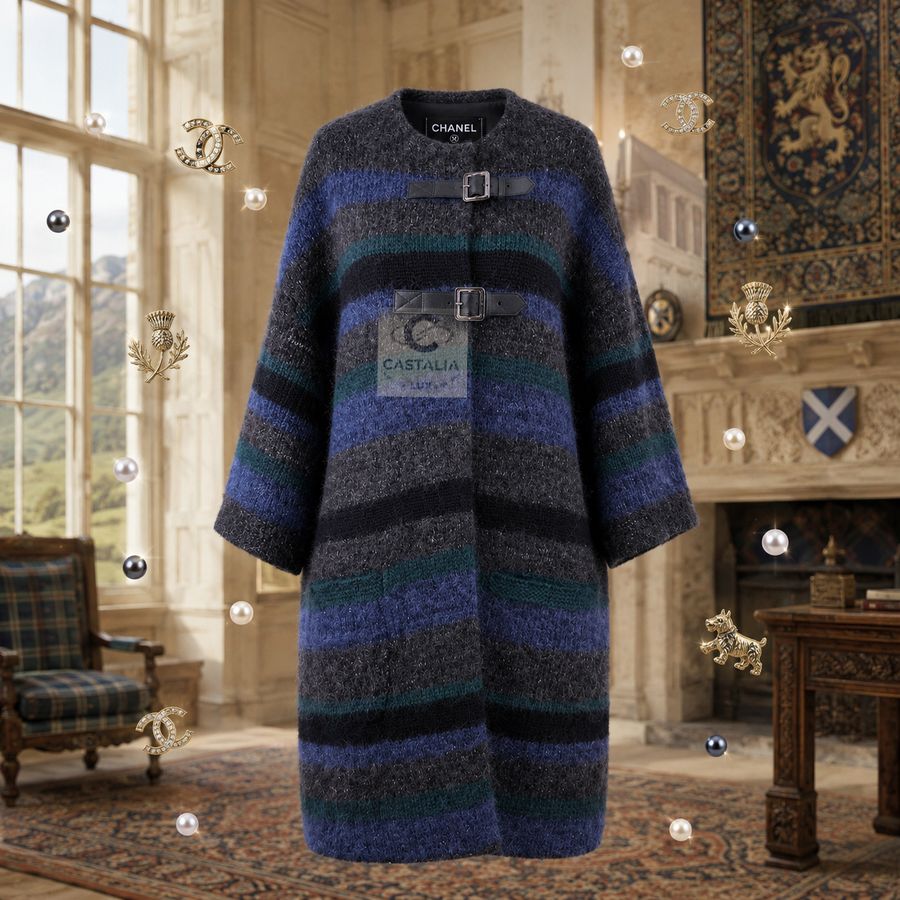 CHANEL Paris / Edinburg 9K$ Runway Cashmere Coat — Paris / Édimbourg, Métiers d'Art 2013