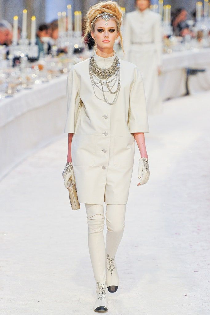 chanel Bombay black leather coat jacket runway.jpg