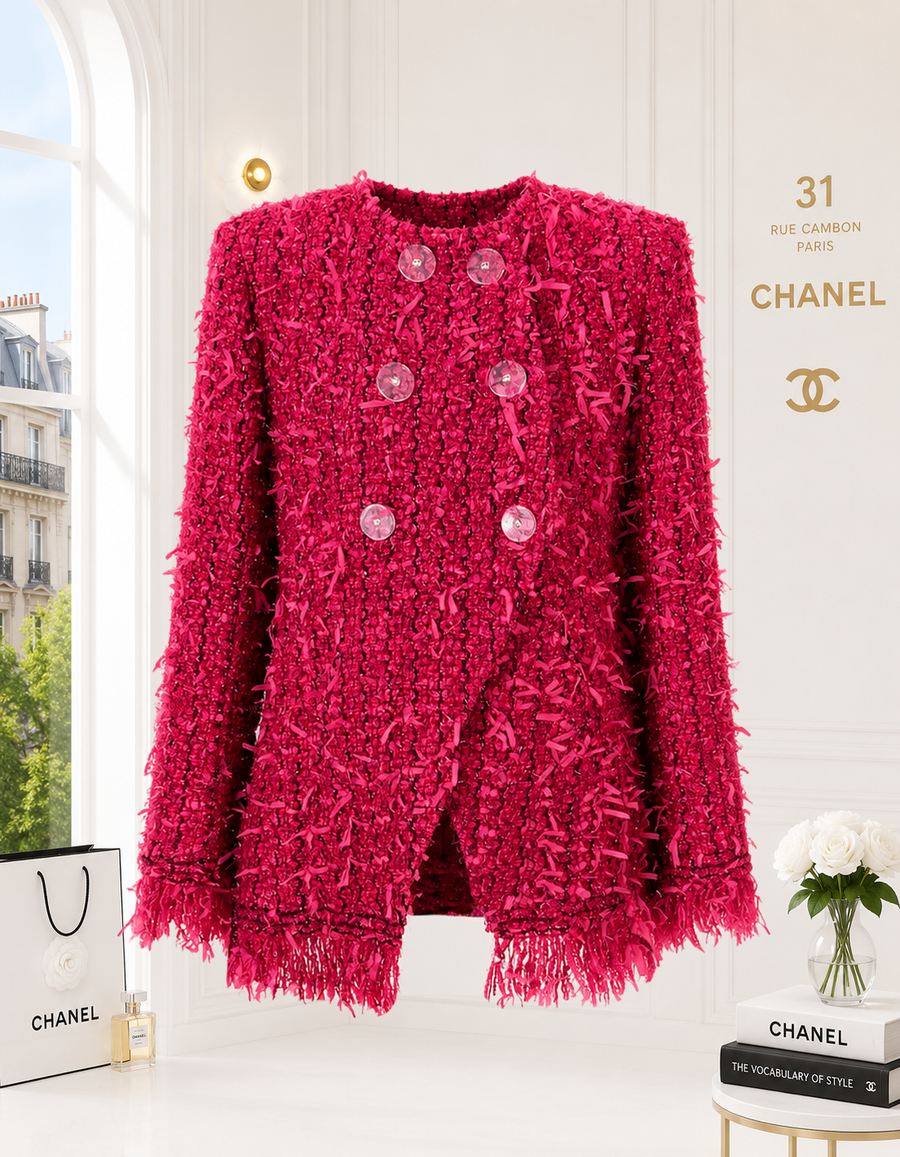 Cosmopolite raspberry tweed jacket.PNG