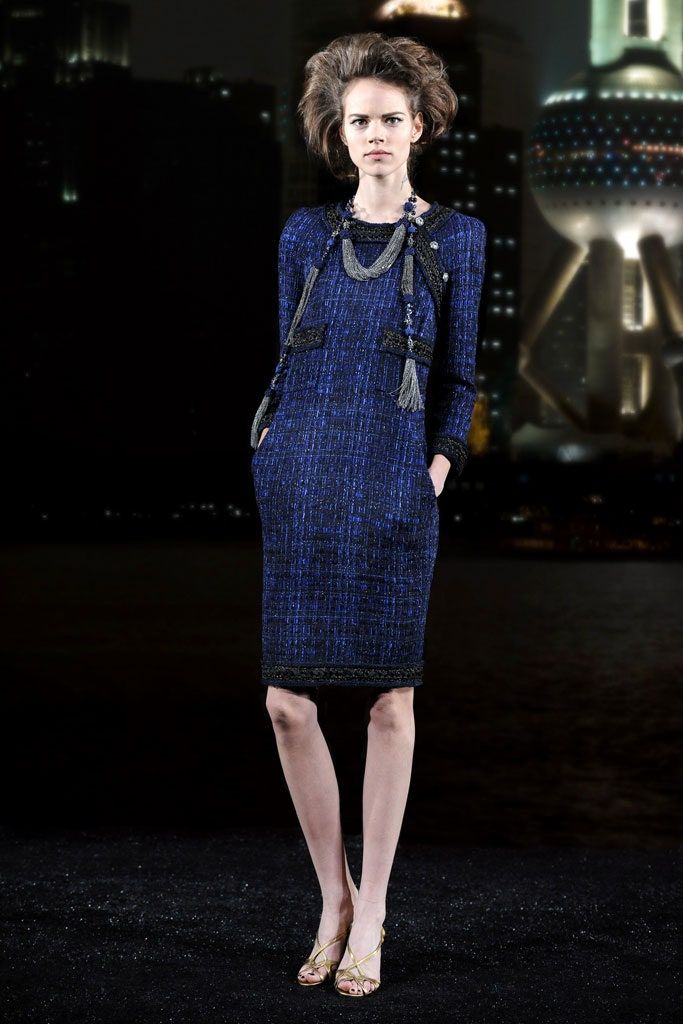 chanel Shanghai blue lesage tweed dress run.jpg