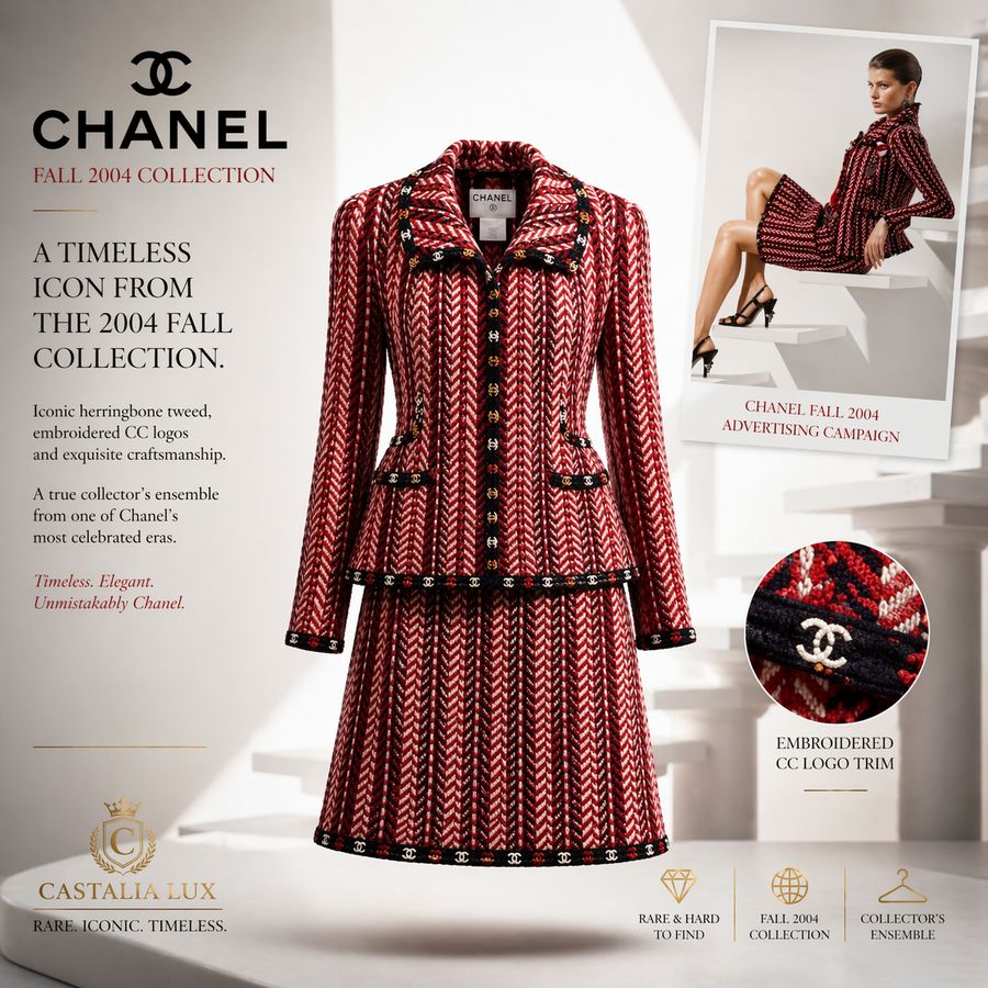 04A red logo tweed suit crop present.JPG