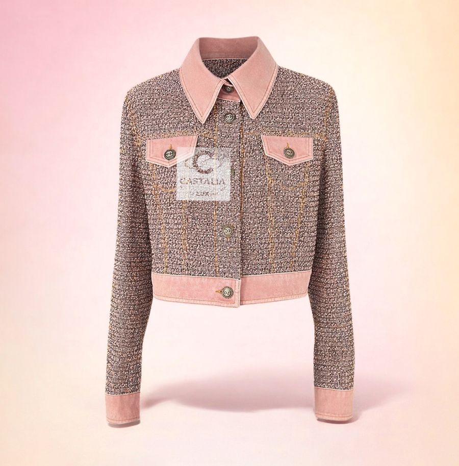 18P pink tweed denim crop jacket crop011 copy.jpg