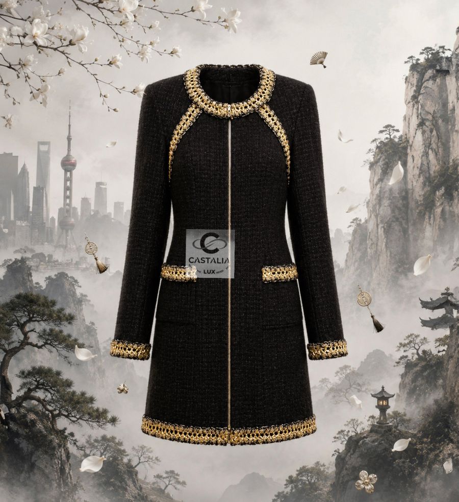 Shanghai black gold zip tweed coat crop011 copy.jpg