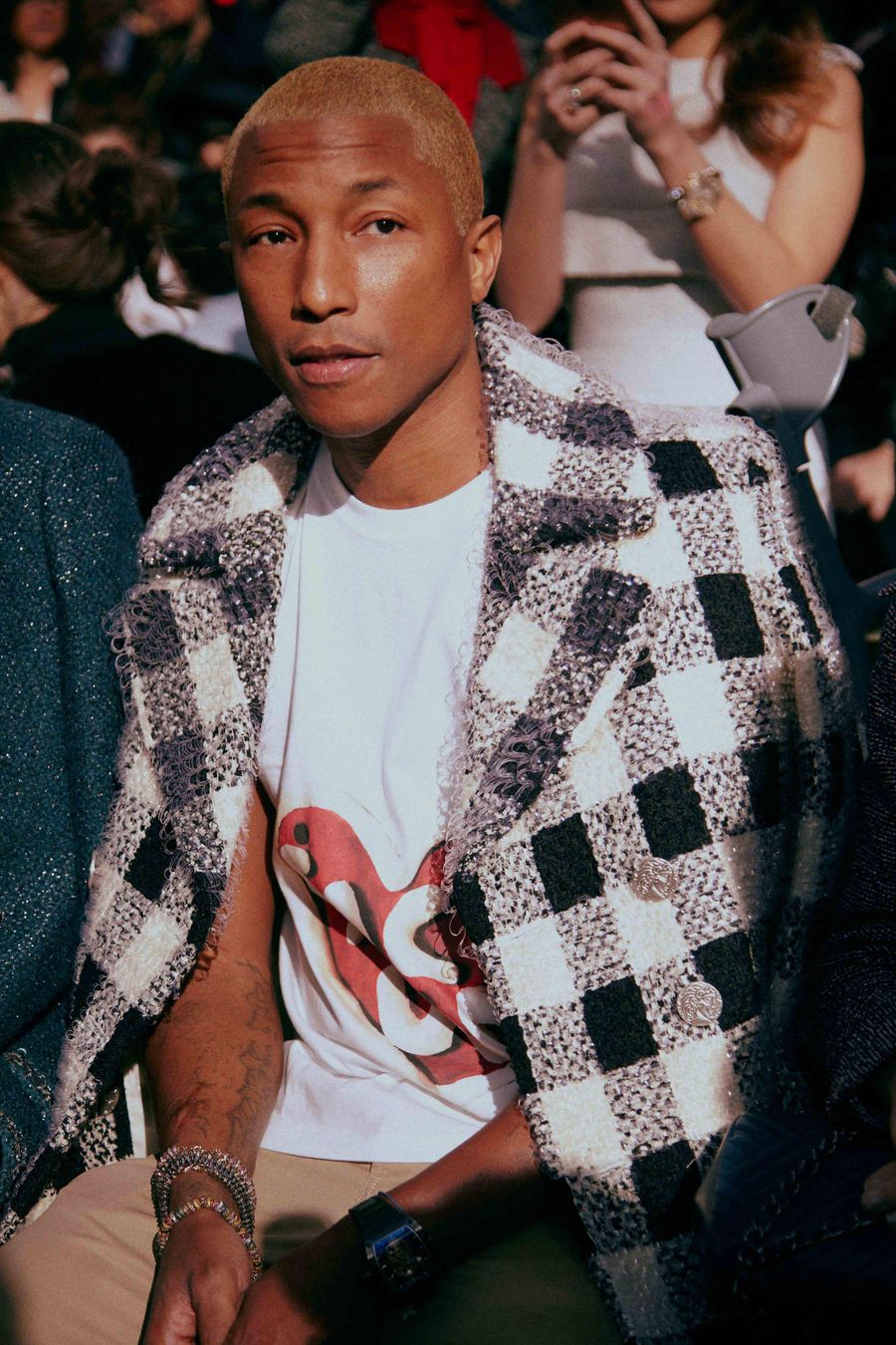 chanel Rome bw check tweed coat pharrell1.jpg
