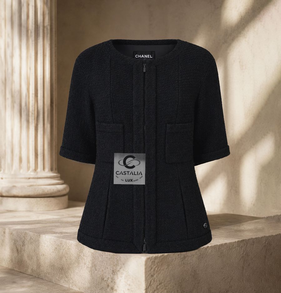 Supermarket black simple tweed jacket crop011 copy1.jpg
