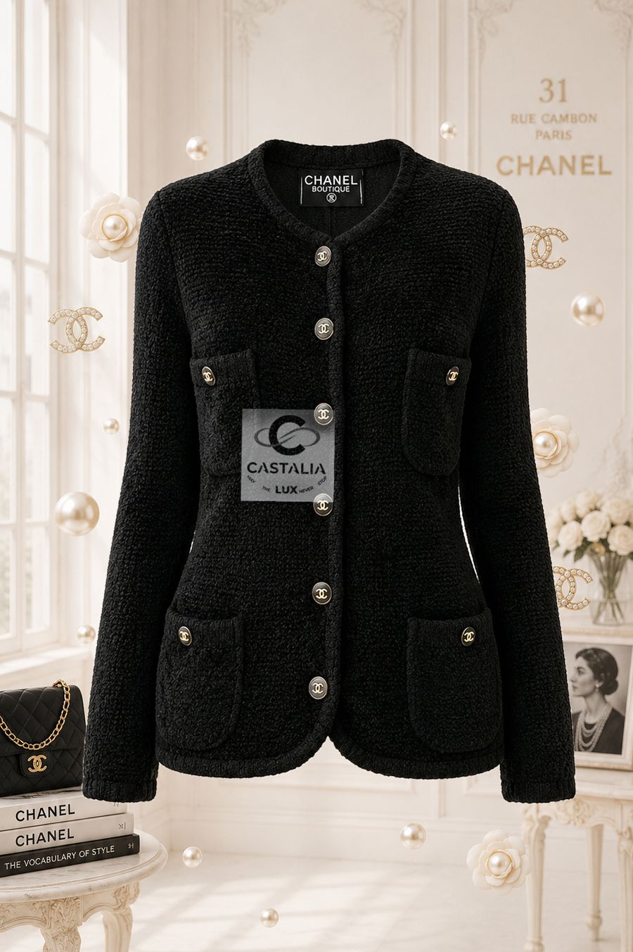 85A vintage black fluffy cardigan crop0111 copy.jpg