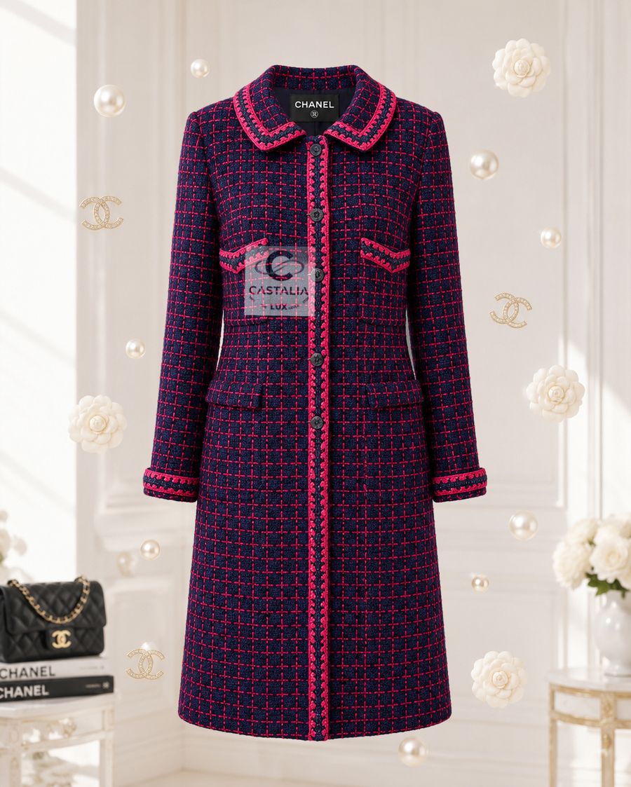 CHANEL 2000 Vintage Relic CC Buttons Tweed Coat — Fall/Winter 2000, Fall 2000